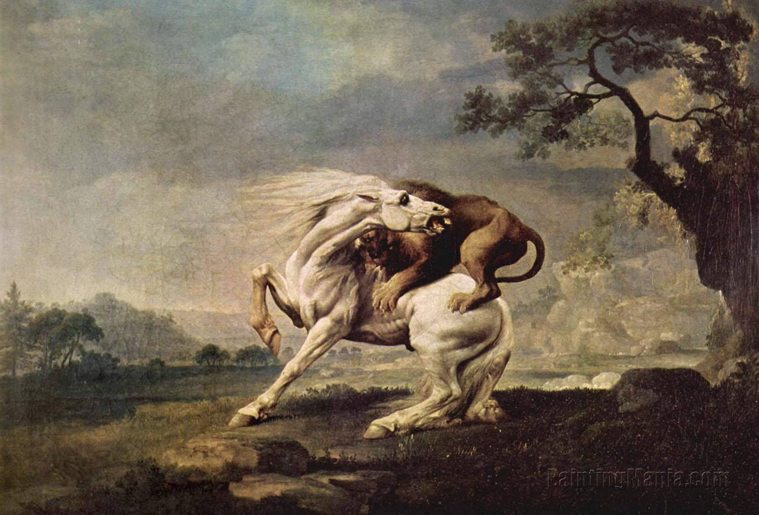 Lion Attacking a Horse 1765