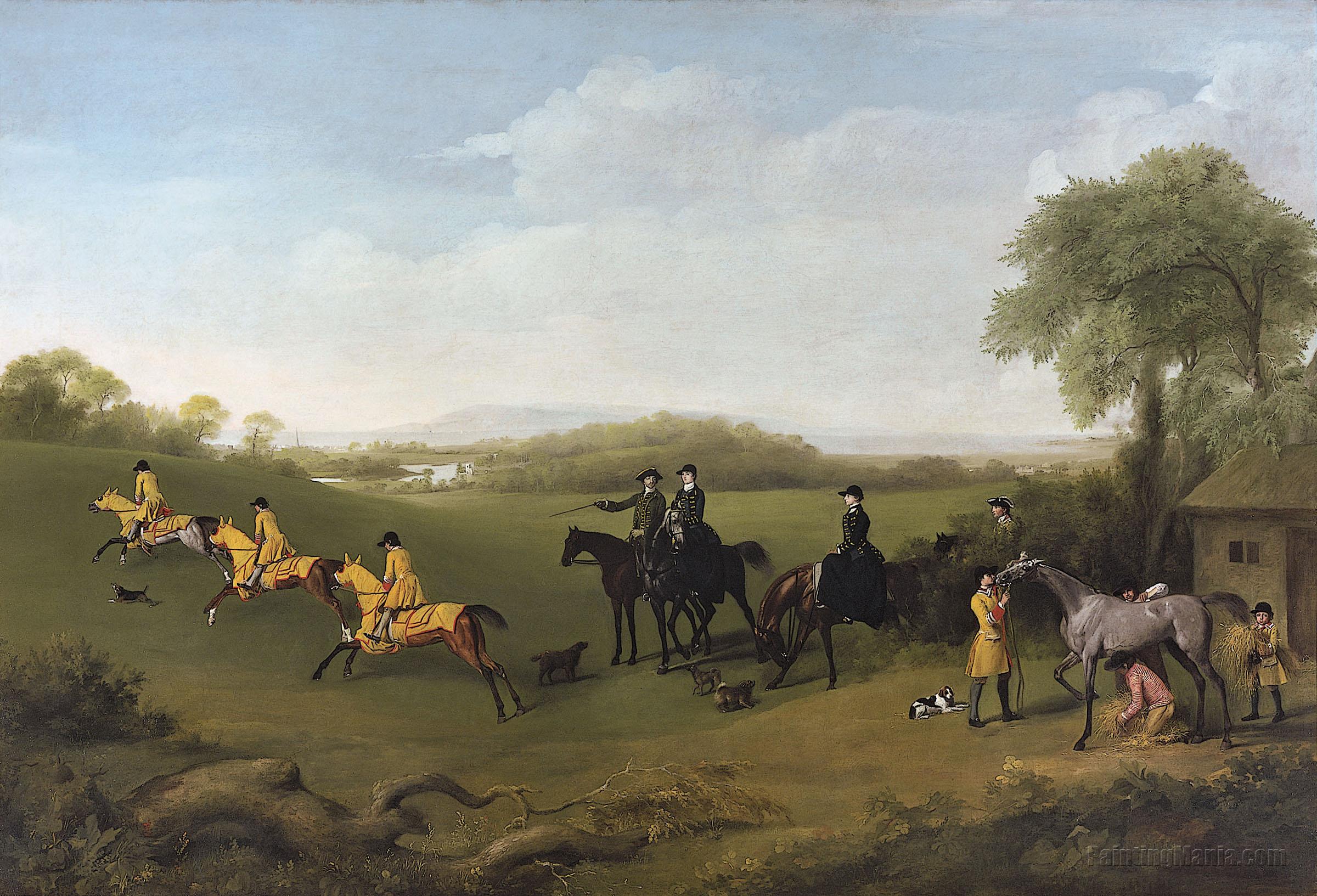 Racehorses Belonging to the Duke of Richmond Exercising at Goodwood