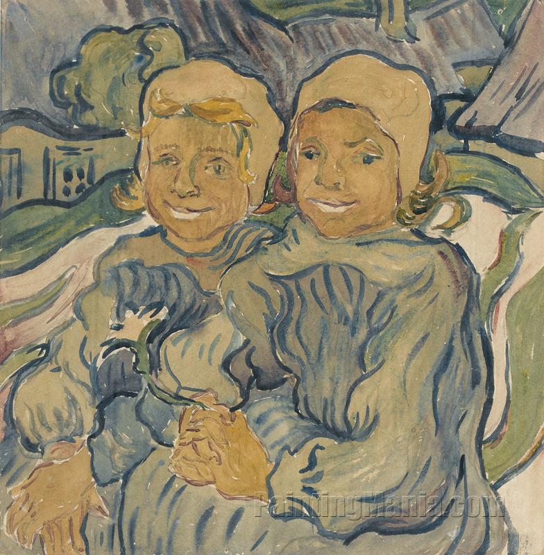 Les deux enfants (after van Gogh)