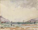 Bathers with Sailing Ships