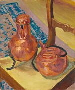A Still Life of Copper on a Chair