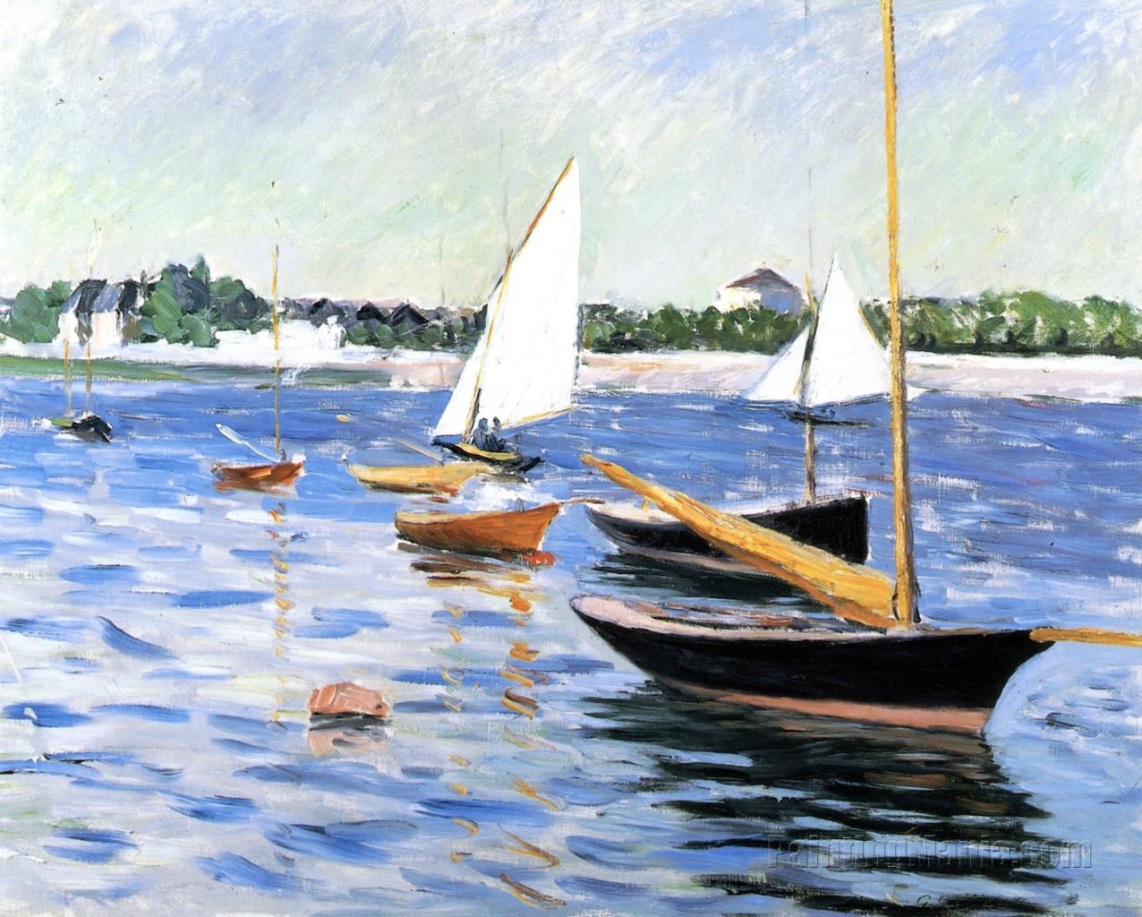 Sailing Boats on the Seine at Argenteuil
