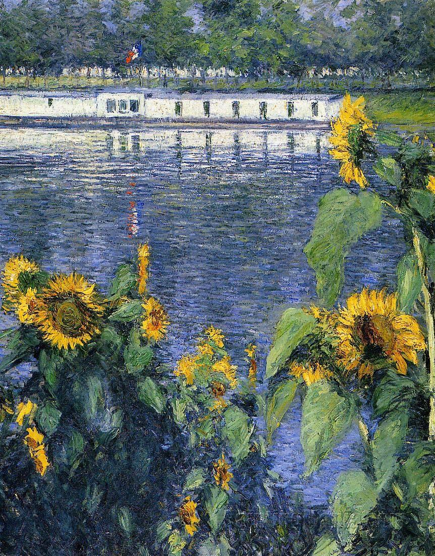 Sunflowers on the Banks of the Seine