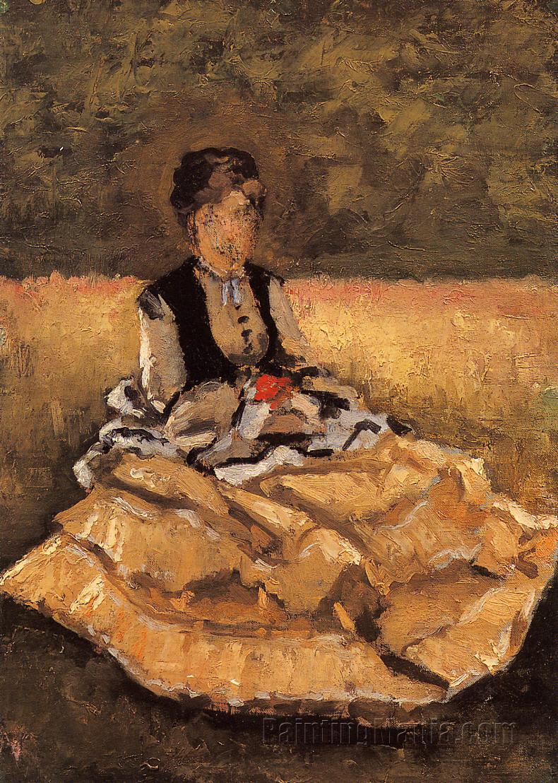 Woman Seated on the Grass (fragment)