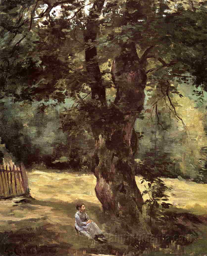 Woman Seated under a Tree