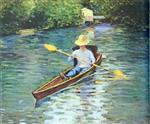 Canoe on the Yerres River