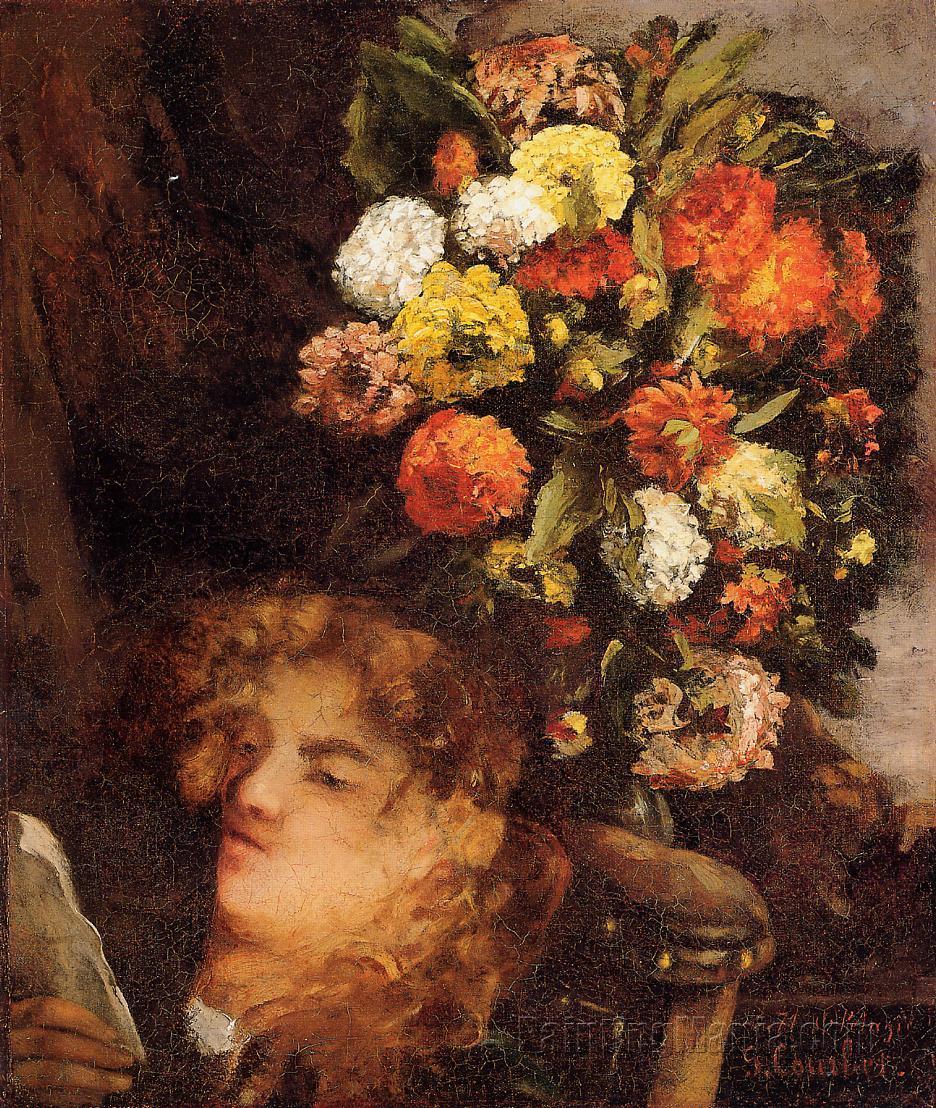 Head of a Woman with Flowers