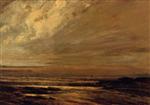The Beach at Trouville at Low Tide 1865