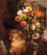 Head of a Woman with Flowers