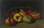 Still Life with Apples. Pear. and Pomegranates