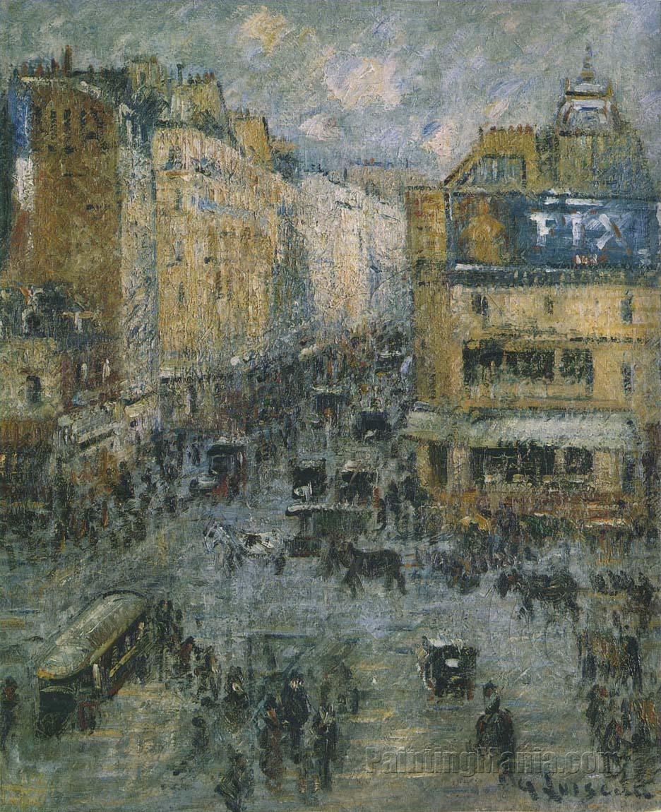 Clignancourt Street in Paris 1924