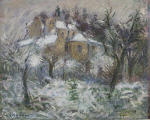 House in Pontoise in Snow