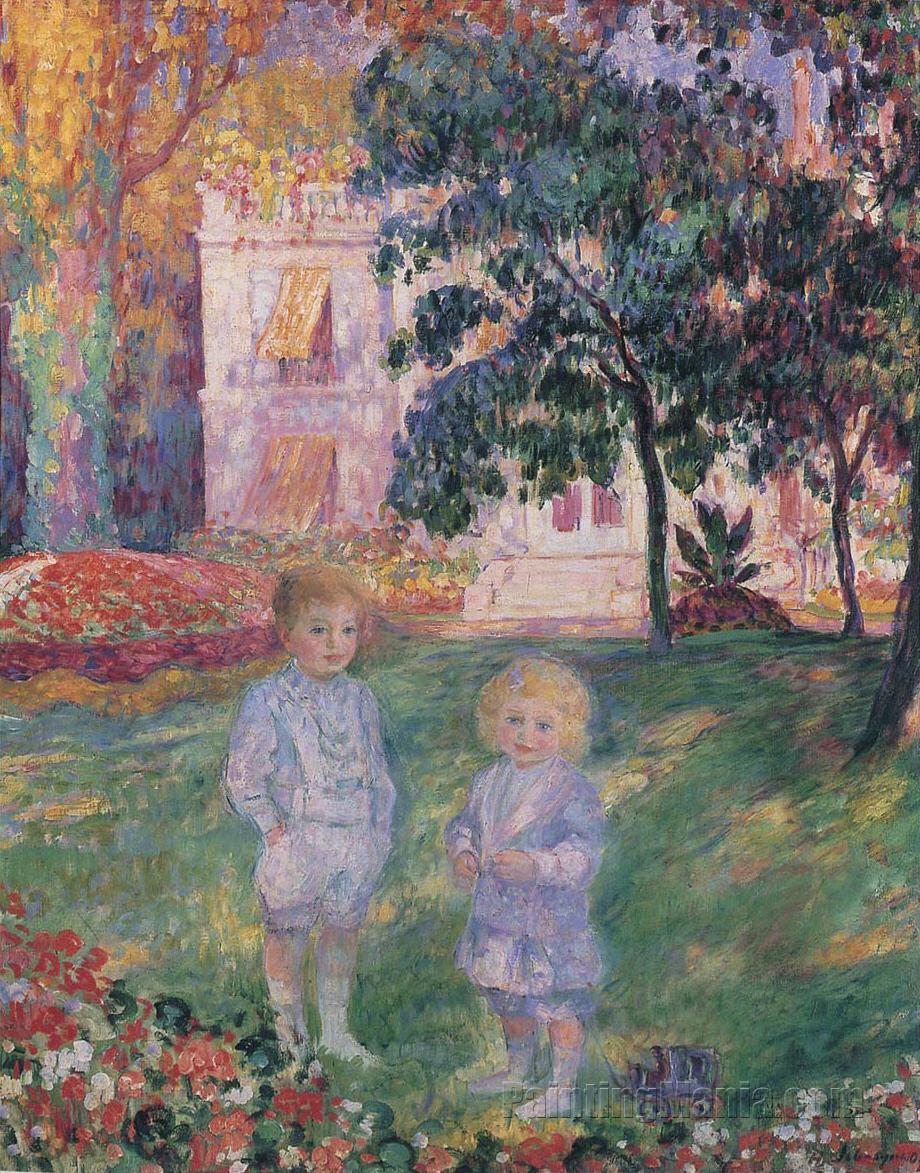 Children in the garden
