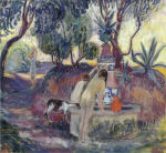 Bathers at a fountain in Saint Tropez