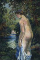 Young bathers by the river