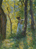 Young girl in a clearing