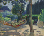 Young woman on a hammock
