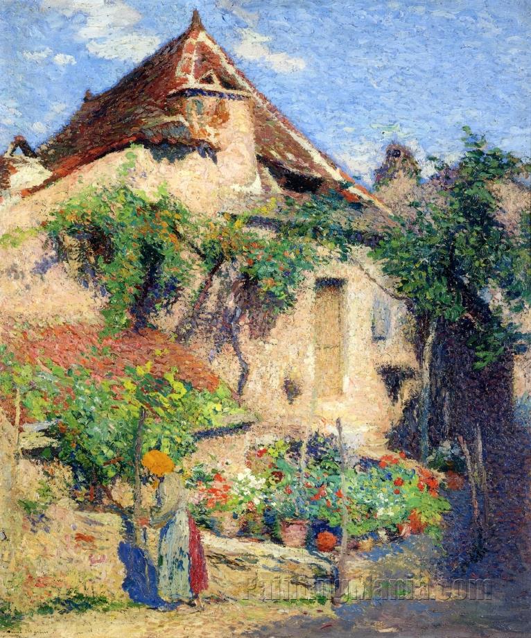 House and Garden at Saint-Cirq-Lapopie