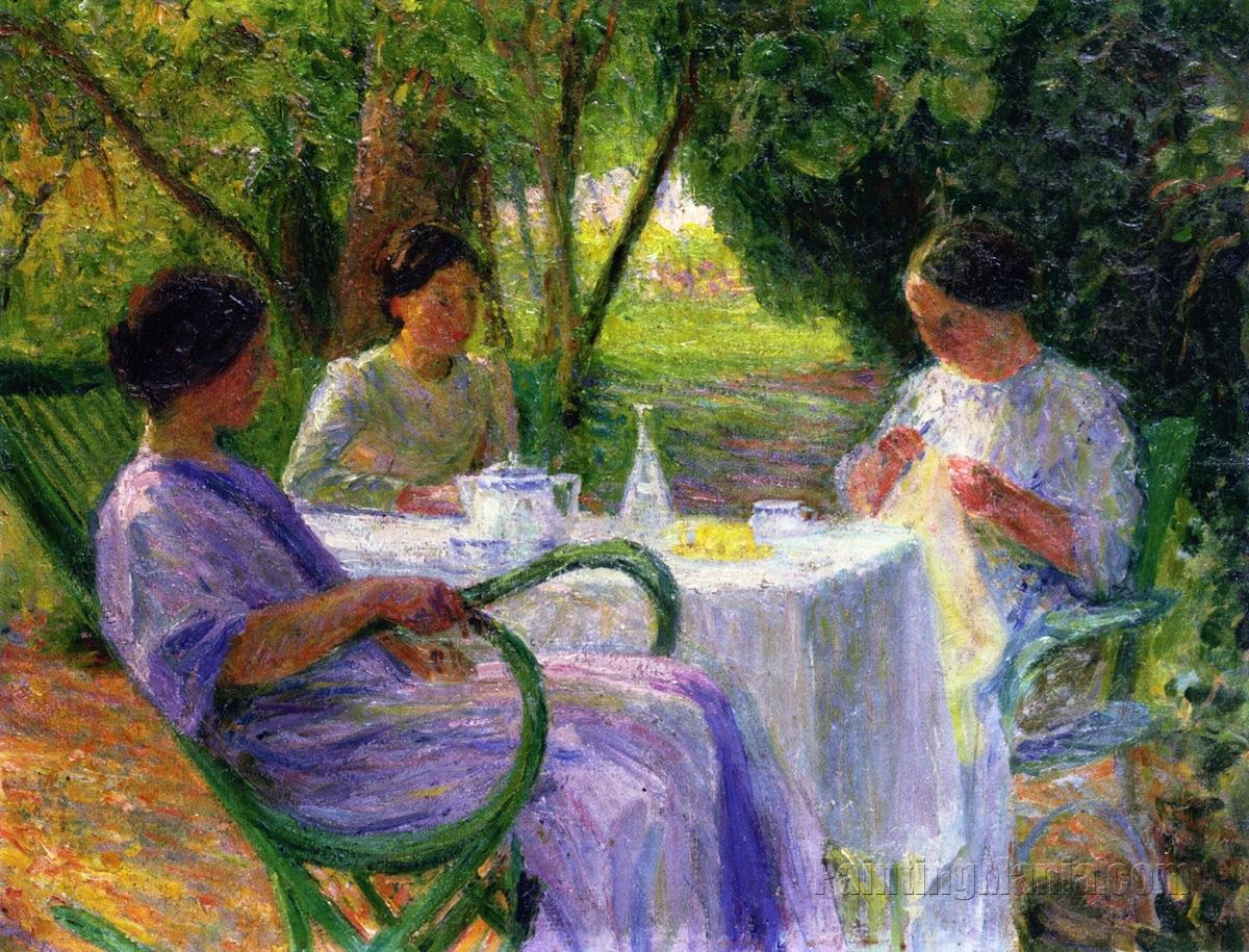 Young Women in the Garden at Marquayrol