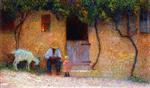 Peasant in front of His House in La Bastide du Vert