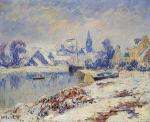 Quimper, Lake Marie in the Snow