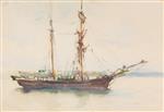 Barque with Sails Dropped