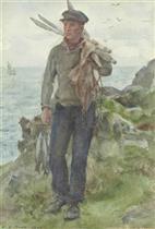 A Fisherman with His Catch