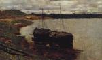 Barges. The Volga