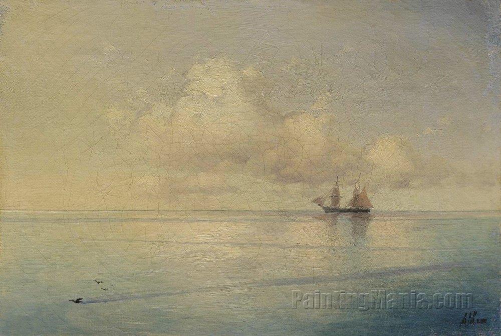 Landscape with a Sailboat