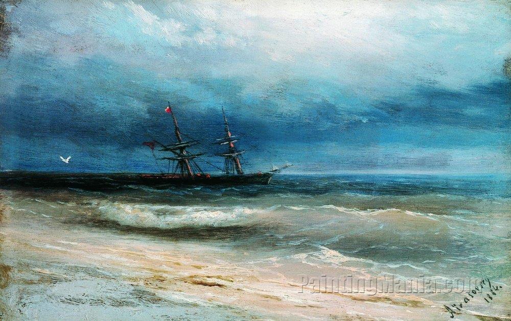 Sea with a Ship