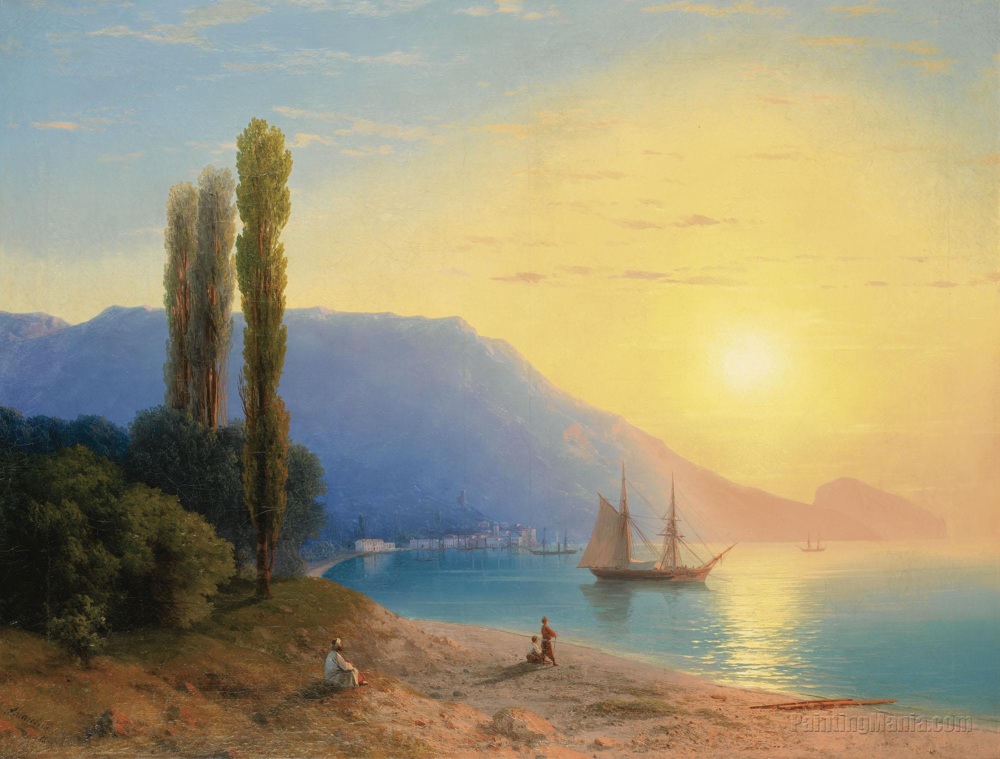 Sunset over Yalta