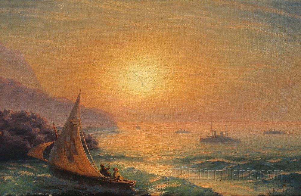 Sunset at Sea 1899