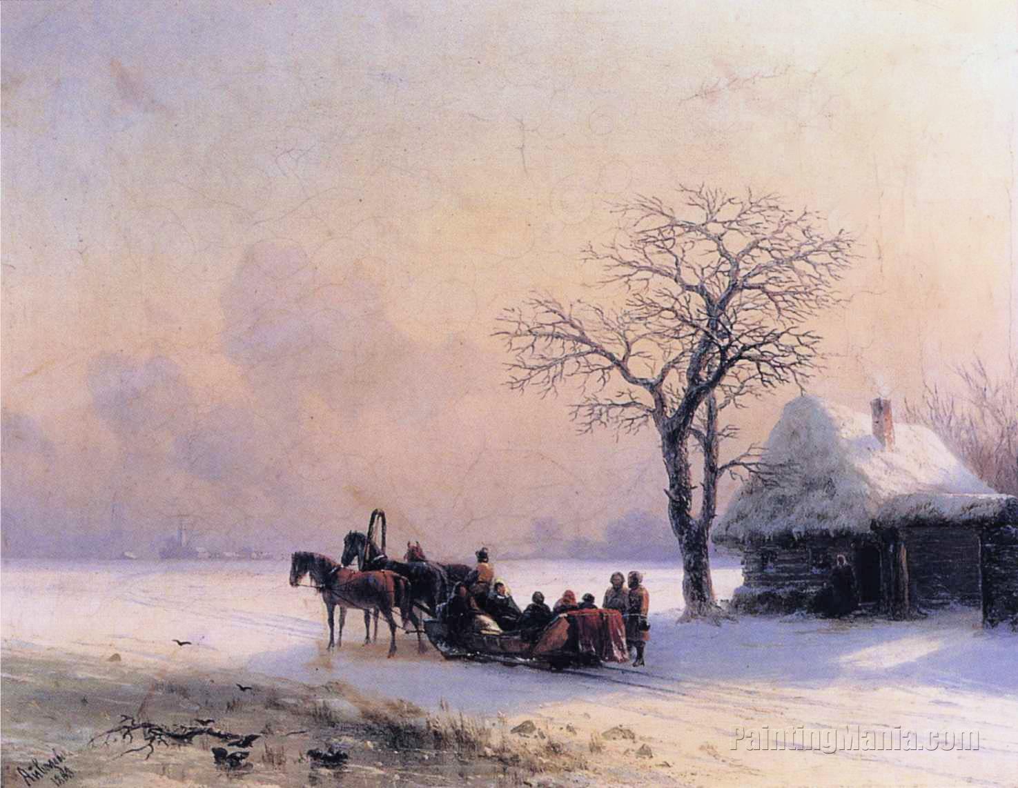 Winter Scene in Little Russia