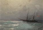 American Ship at Sea