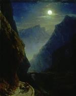 Darial Gorge. Moon Night