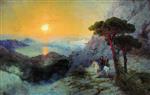 Pushkin at the Top of the Ai-Petri Mountain at Sunrise