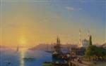 Russian. View of Constantinople and the Bosphorus