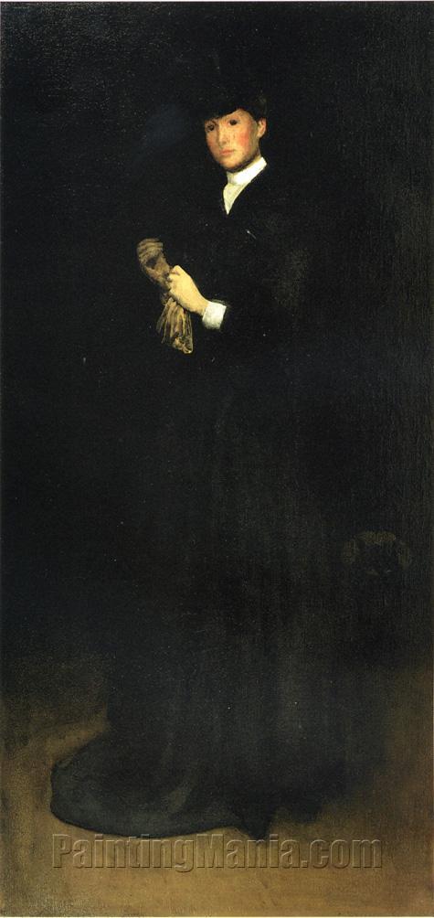 Arrangement in Black, No. 8: Portrait of Mrs. Cassatt