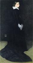 Arrangement in Black. No. 2: Portrait of Mrs. Louis Huth