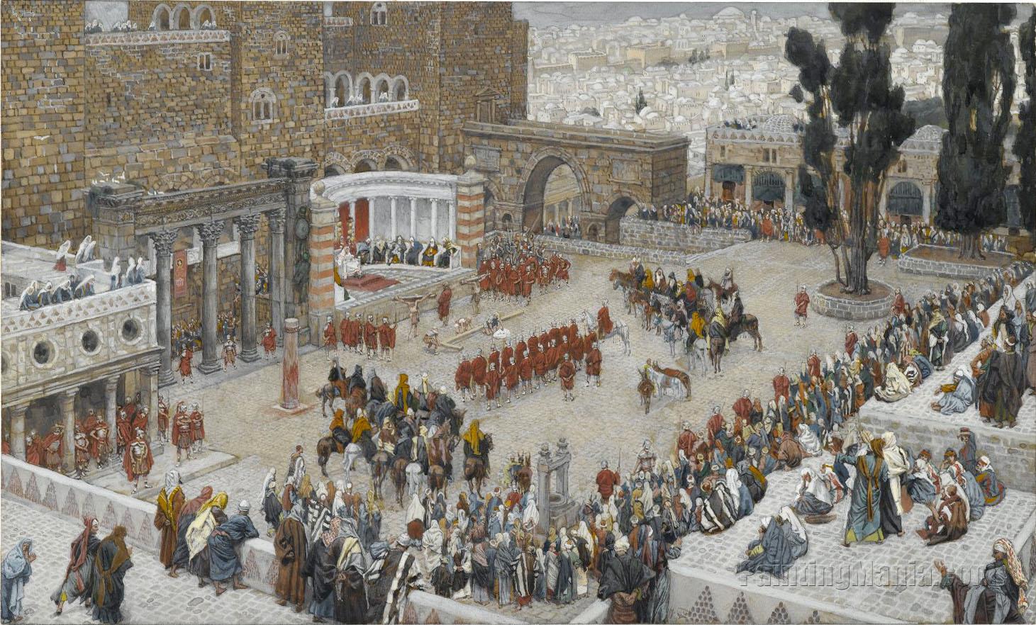 Bird's-Eye View of the Forum: Jesus Hears His Death Sentence