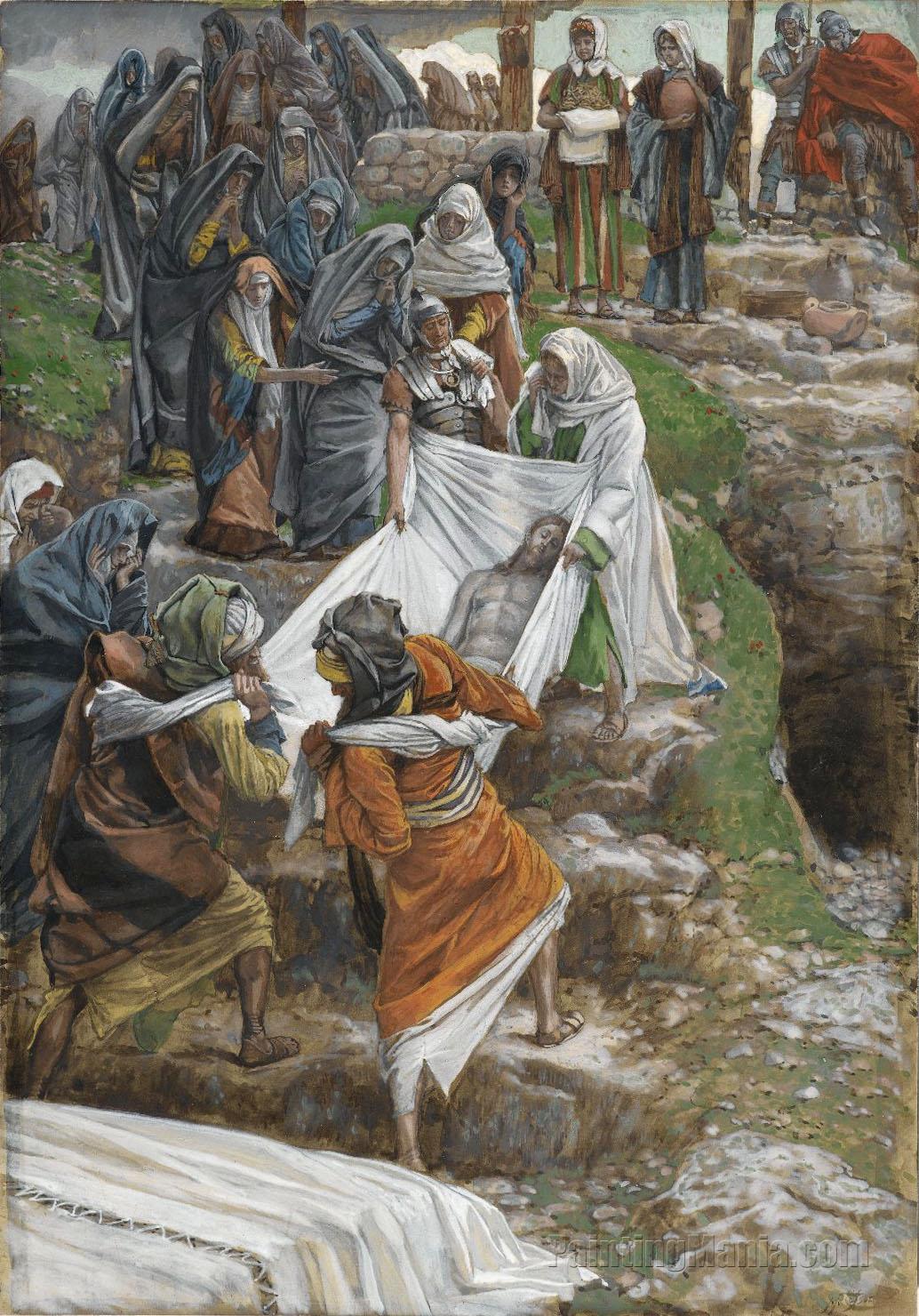 The Body of Jesus Carried to the Anointing Stone