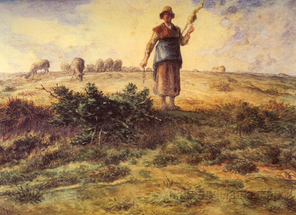 A Shepherdess and Her Flock