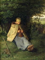 The Knitter or, The Seated Shepherdess