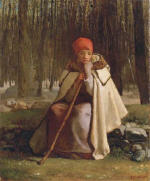 Shepherdess Seated in the Forest (Petite Bergere Assise)