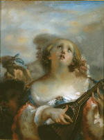 Young Girl Playing Mandolin