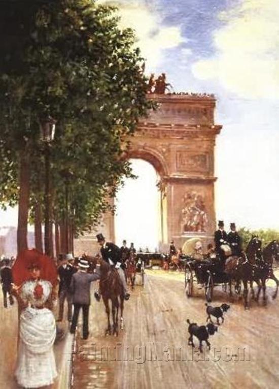 Arc De Triomphe, Champ-Elysees, Paris