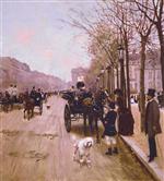 Carriages On The Champs-Elysees
