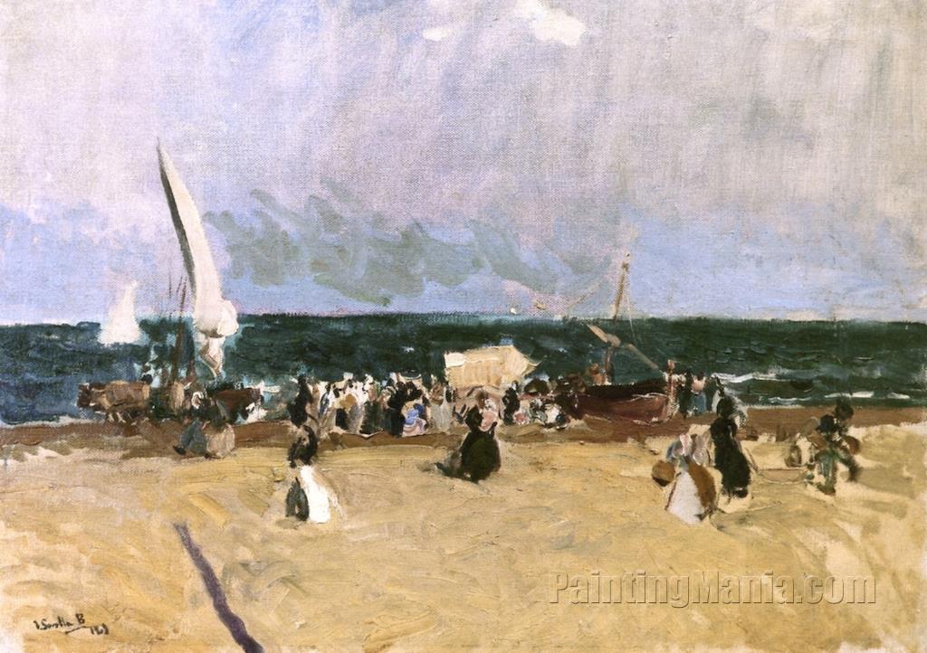 At the Beach, Valencia 1908