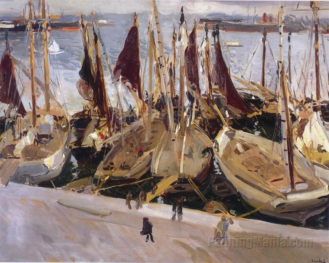 Boats in the Port, Valencia
