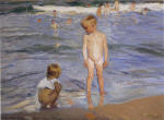 Children Bathing in the Afternoon Sun